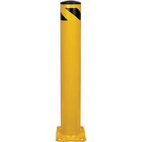 Safety Bollard, Steel, 36" H x 5-1/2" W, Yellow We Share Industrial Supply