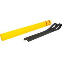Polyethylene Bollard Cover, 4-1/2" Dia. x 52" L, Red/Yellow We Share Industrial Supply