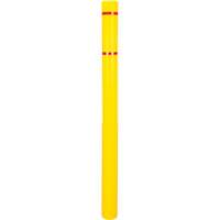 Polyethylene Bollard Cover, 4-1/2" Dia. x 64" L, Red/Yellow We Share Industrial Supply