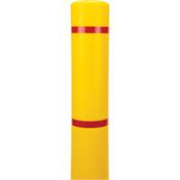 Polyethylene Bollard Cover, 4-1/2" Dia. x 64" L, Red/Yellow We Share Industrial Supply