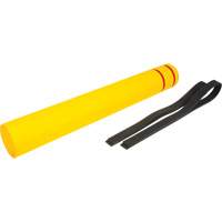 Polyethylene Bollard Cover, 6-5/8" Dia. x 52" L, Red/Yellow We Share Industrial Supply
