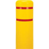 Polyethylene Bollard Cover, 6-5/8" Dia. x 52" L, Red/Yellow We Share Industrial Supply