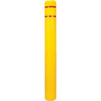 Polyethylene Bollard Cover, 6-5/8" Dia. x 60" L, Red/Yellow We Share Industrial Supply
