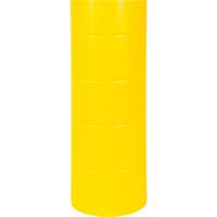 Polyethylene Bollard Cover, 6-5/8" Dia. x 60" L, Red/Yellow We Share Industrial Supply