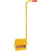 Ice Chock with Ergonomic Handle, Steel, Yellow, 8-1/16" W x 10-5/8" D x 8-13/16" H We Share Industrial Supply