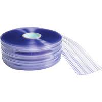 Ribbed Strip Curtain, 164' x 8" x 0.08" We Share Industrial Supply