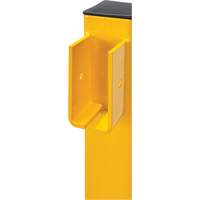 Corner Post for Light-Duty Guard Rails, Steel, 42" H, Safety Yellow We Share Industrial Supply