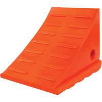 Cale-roue polyvalente de 35 tonnes, Ur&eacute;thane, Orange We Share Industrial Supply