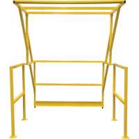 Barri&egrave;re de s&eacute;curit&eacute; pour mezzanine, 70" lo x 77" ha, 78" &eacute;lev&eacute;e, Jaune We Share Industrial Supply