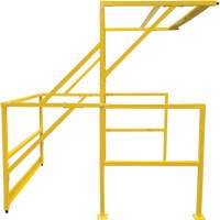 Barri&egrave;re de s&eacute;curit&eacute; pour mezzanine, 70" lo x 77" ha, 78" &eacute;lev&eacute;e, Jaune We Share Industrial Supply