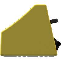 Checkers Safety Heavy-Duty Ultra Class Mining Wheel Chock, HDPE, Yellow, 14-1/2" W x 17-1/2" D x 16" H We Share Industrial Supply