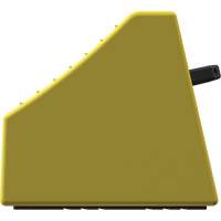 Checkers Safety Heavy-Duty Ultra Class Mining Wheel Chock without Bracket, HDPE, Yellow, 14-1/2" W x 17-1/2" D x 16" H We Share Industrial Supply