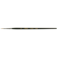 Artist Paint Brush, 1/16" Brush Width, Red Sable, Wood Handle We Share Industrial Supply