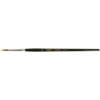 Artist Paint Brush, 1/8" Brush Width, Red Sable, Wood Handle We Share Industrial Supply