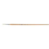 Pure White Bristle Round Marking Paint Brush, 9/64" Brush Width, White China, Wood Handle We Share Industrial Supply
