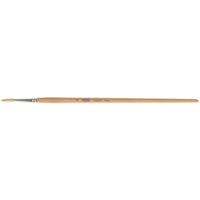 Pure White Bristle Round Marking Paint Brush, 3/16" Brush Width, White China, Wood Handle We Share Industrial Supply