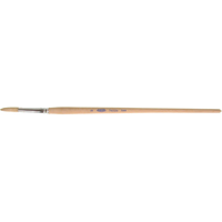 Pure White Bristle Round Marking Paint Brush, 1/4" Brush Width, White China, Wood Handle We Share Industrial Supply
