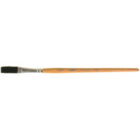 One Stroke Paint Brush, 3/8" Brush Width, Ox Hair, Wood Handle We Share Industrial Supply
