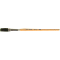 One Stroke Paint Brush, 1/2" Brush Width, Ox Hair, Wood Handle We Share Industrial Supply
