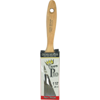 Pinceau droit Pro, Poly/nylon, Manche Bois, Largeur de 1-1/2" We Share Industrial Supply