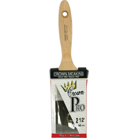 Pinceau &agrave; soies angulaires Crown Pro, Poly/nylon, Manche Bois, Largeur de 2-1/2" We Share Industrial Supply
