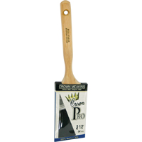 Pinceau &agrave; soies angulaires Crown Pro, Soies, Manche Bois, Largeur de 2-1/2" We Share Industrial Supply