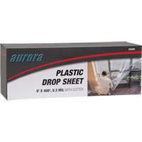 Toile de protection, 400' lo x 9' la, Plastique We Share Industrial Supply