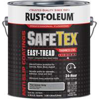 SafeTex&reg; Easy-Tread Acrylic Coating, 1 gal., Water-Based, Flat/Textured, Grey We Share Industrial Supply