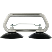 Appareils &agrave; ventouses - Ventouse double industrielle, 75 lb Capacit&eacute;, 5", Barre &agrave; tirer, 10" Longueur de la manche We Share Industrial Supply