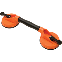 Ventouses de levage manuel - Ventouses doubles - pivotantes, 50 lb Capacit&eacute;, 4-5/8", Levier, 13" Longueur de la manche We Share Industrial Supply