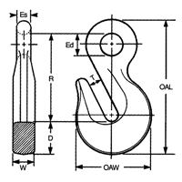 Crochets en acier alli&eacute; We Share Industrial Supply