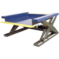 Tables &eacute;l&eacute;vatrices hydrauliques pr&egrave;s du sol, Acier, Capacit&eacute; de 4000 lb We Share Industrial Supply