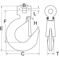 Clevis Slip Hook with Latch - Grade 70 We Share Industrial Supply