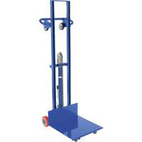 Gerbeur hydraulique &agrave; plateforme, M&eacute;canisme Pompe au pied, Capacit&eacute; de 400 lb, Levage max de 51-1/8" We Share Industrial Supply