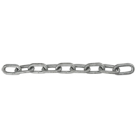 Chaîne &agrave; maillon droit, Acier &agrave; faible teneur en carbone, 1/8" x 1000' (304,8 m) l, Calibre 30, Charge d'utilisation 400 lb (0,2 tonne) We Share Industrial Supply