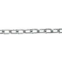 Chaîne &agrave; maillon droit, Acier &agrave; faible teneur en carbone, 1/8" x 350' (106,7 m) l, Calibre 30, Charge d'utilisation 400 lb (0,2 tonne) We Share Industrial Supply