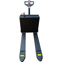 Fully Powered Electric Pallet Truck With  Stand-On Platform, 4500 lbs. Cap., 48" L x 30.25" W We Share Industrial Supply