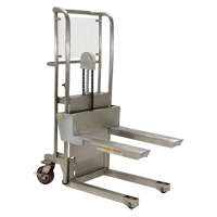 Hefti-Lift Load Stacker, Foot Pump Operated, 450 lbs. Capacity, 45-5/8" Max Lift We Share Industrial Supply