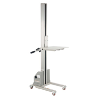 Quick Lift Stacker, Electric Operated, 125 lbs. Capacity, 72" Max Lift We Share Industrial Supply