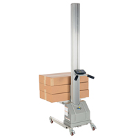 Quick Lift Stacker, Electric Operated, 125 lbs. Capacity, 72" Max Lift We Share Industrial Supply