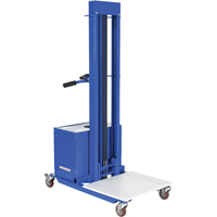 Quick Lift Stacker, Electric Operated, 400 lbs. Capacity, 57" Max Lift We Share Industrial Supply