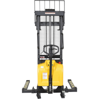 Fork Lift Stacker, Electric Operated, 2000 lbs. Capacity, 63" Max Lift We Share Industrial Supply