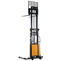 Fork Lift Stacker, Electric Operated, 2000 lbs. Capacity, 118" Max Lift We Share Industrial Supply