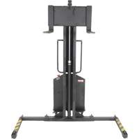Narrow Mast Powered Lift Stacker, Electric Operated, 1000 lbs. Capacity, 63" Max Lift We Share Industrial Supply