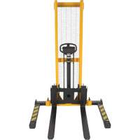 Manual Hydraulic Stacker, Hand Pump Operated, 2000 lbs. Capacity, 63" Max Lift We Share Industrial Supply