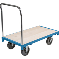 Chariot &agrave; plateforme robuste, 48" lo x 24" la, Capacit&eacute; de 2500 lb, Roues en Nylon We Share Industrial Supply