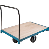 Chariot &agrave; plateforme robuste, 48" lo x 24" la, Capacit&eacute; de 2500 lb, Roues en Nylon We Share Industrial Supply