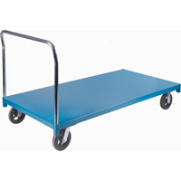 Chariot &agrave; plateforme robuste, 72" lo x 36" la x Capacit&eacute; 2000 lb, Roues en Caoutchouc We Share Industrial Supply