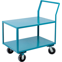 Chariots surbaiss&eacute;s robustes, 2 niveaux, 18" la x 30" p x 41" h, 2400 lb Cap We Share Industrial Supply