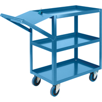 Chariots &agrave; cueillette, 36" h x 18" la x 46" p, 3 Tablettes, Capacit&eacute; 1200 lb We Share Industrial Supply